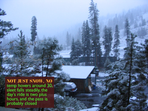 the view at 6:30 a.m. wasn't encouraging