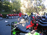 parkinglot full of bikes