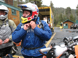 scott cox and scot harden dig out from under icy gear