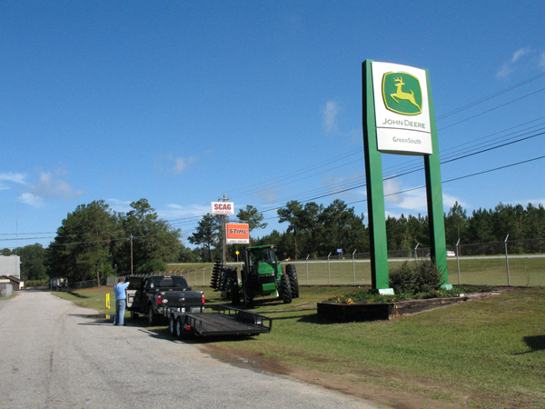 GreenSouth Equipment runs alongside U.S. 19, the Florida-Georgia turnpike.