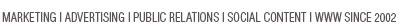 marketing, advertising, public relations, and social content - on the web since 2002